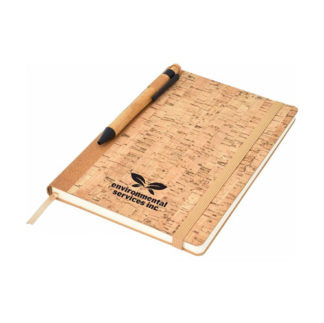 Natural cork cover notebook