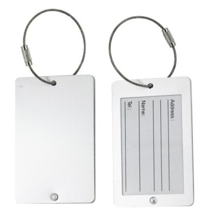 Wire cable luggage tag
